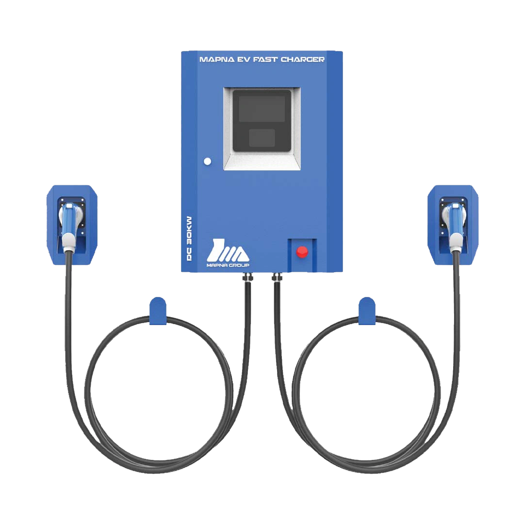 ایستگاه شارژ خودروهای برقی گناباد نوع کانکتور با پورت های CCS2، GB، CCS2+GB